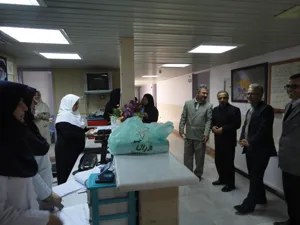 دیدار مدیر شبکه و رییس بیمارستان با پرستاران به مناسبت سالروز ولادت حضرت زینب و روز پرستار